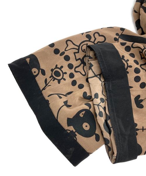 OLLEBOREBLA（アルベロベロ）OLLEBOREBLA (アルベロベロ) 総柄カーディガン ブラウン サイズ:-の古着・服飾アイテム