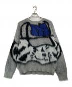 MSGMエムエスジーエム）の古着「モヘアニット」｜グレー