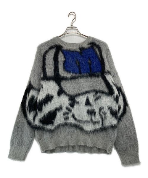 MSGM（エムエスジーエム）MSGM (エムエスジーエム) モヘアニット グレー サイズ:Mの古着・服飾アイテム