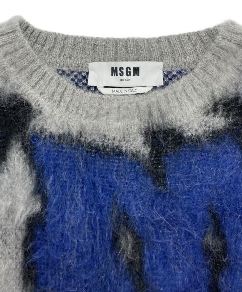 MSGM（エムエスジーエム）MSGM (エムエスジーエム) モヘアニット グレー サイズ:Mの古着・服飾アイテム