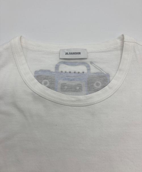 JIL SANDER（ジルサンダー）JIL SANDER (ジルサンダー) ラジカセプリントTシャツ ホワイト サイズ:Sの古着・服飾アイテム