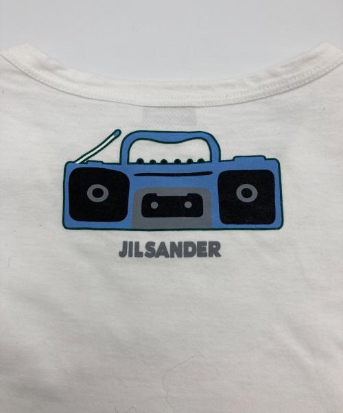 JIL SANDER（ジルサンダー）JIL SANDER (ジルサンダー) ラジカセプリントTシャツ ホワイト サイズ:Sの古着・服飾アイテム
