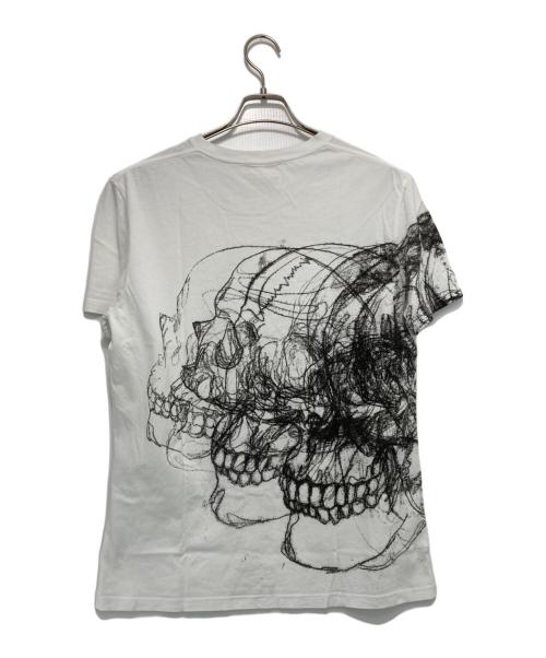 ALEXANDER McQUEEN（アレキサンダーマックイーン）ALEXANDER McQUEEN (アレキサンダーマックイーン) スカルプリントTシャツ ホワイト サイズ:Mの古着・服飾アイテム