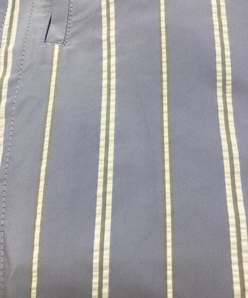 TOGA PULLA（トーガ プルラ）TOGA PULLA (トーガ プルラ) ナイロンストライプサイドジップハーフパンツ スカイブルー サイズ:34の古着・服飾アイテム