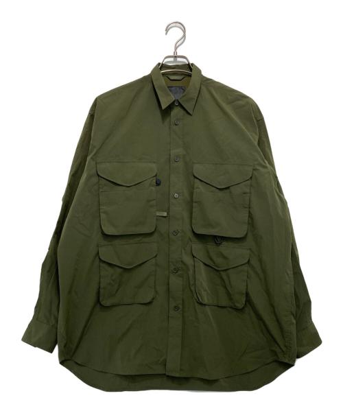 DAIWA PIER39（ダイワ ピア39）DAIWA PIER39 (ダイワ ピア39) MULCH POCKET FIELD SHIRTS オリーブ サイズ:Mの古着・服飾アイテム