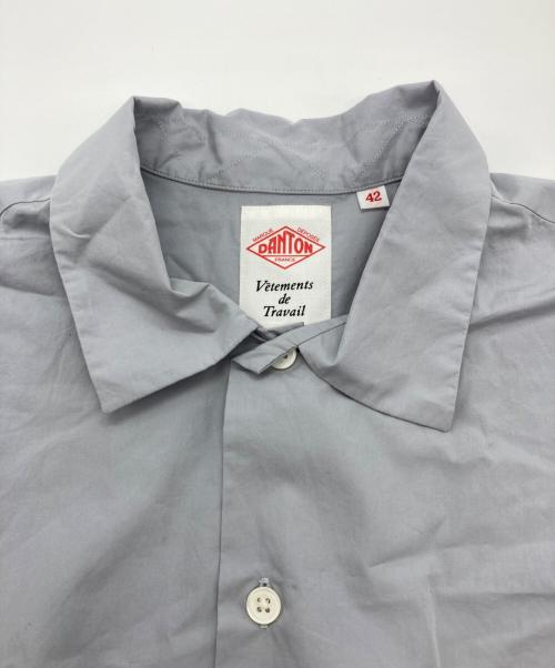 DANTON（ダントン）DANTON (ダントン) コットンポプリンワークシャツ グレー サイズ:42の古着・服飾アイテム