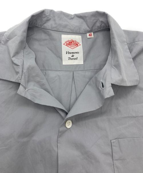 DANTON（ダントン）DANTON (ダントン) コットンポプリンワークシャツ グレー サイズ:42の古着・服飾アイテム