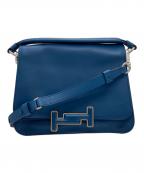 TOD'Sトッズ）の古着「ダブルT2WAYバッグ」｜ブルー