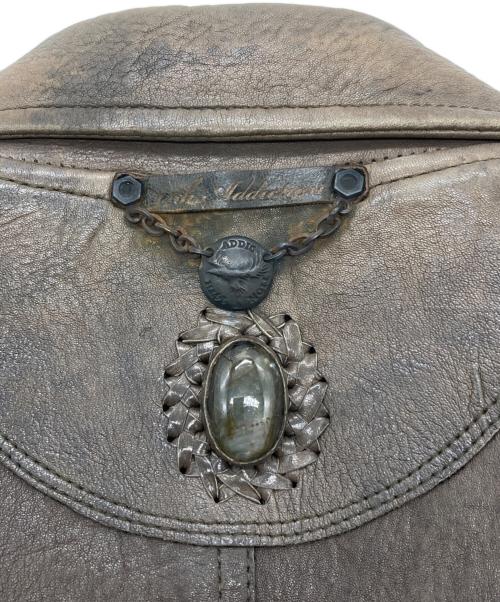 14th addiction（フォーティーンスアディクション）14th addiction (フォーティーンスアディクション) シープスキンレザージャケット オリーブ サイズ:1の古着・服飾アイテム