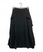 LIMI feuリミフゥ）の古着「カーゴデザインスカート」｜ブラック