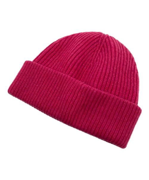 GANNI（ガニー）Ganni (ガニー) ニット帽 ピンクの古着・服飾アイテム