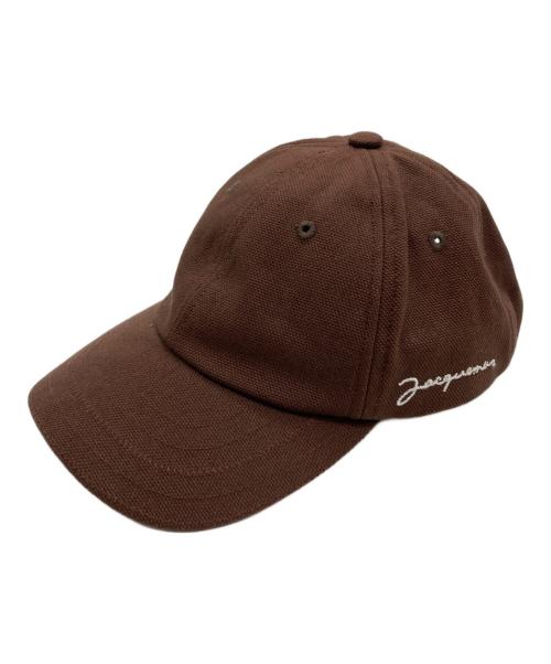 jacquemus（ジャックムス）JACQUEMUS (ジャックムス) ベースボールキャップ ブラウン サイズ:58の古着・服飾アイテム