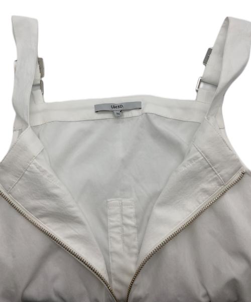 UN3D.（アンスリード）UN3D. (アンスリード) MA-1 DETAIL SHIRT CAMISOLE ホワイト サイズ:38の古着・服飾アイテム