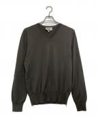 Yves Saint Laurent Rive Gaucheイヴ・サンローラン リヴ・ゴーシュ）の古着「Vネックニット」｜ブラウン