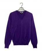 Yves Saint Laurent Rive Gaucheイヴ・サンローラン リヴ・ゴーシュ）の古着「Vネックニット」｜パープル