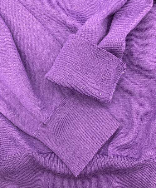 Yves Saint Laurent Rive Gauche（イヴ・サンローラン リヴ・ゴーシュ）Yves Saint Laurent Rive Gauche (イヴ・サンローラン リヴ・ゴーシュ) Vネックニット パープル サイズ:Ｍの古着・服飾アイテム