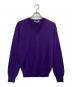 Yves Saint Laurent Rive Gauche（イヴ・サンローラン リヴ・ゴーシュ）の古着「Vネックニット」｜パープル