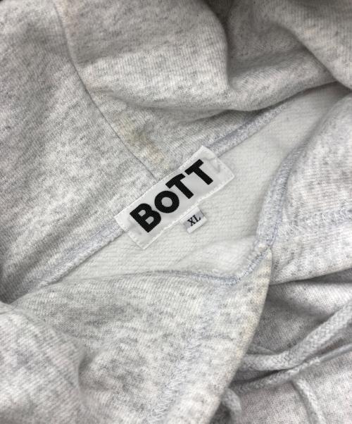 BoTT（ボット）BoTT (ボット) 刺繍パーカー グレー サイズ:XLの古着・服飾アイテム