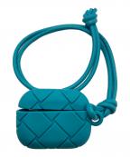 BOTTEGA VENETAボッテガベネタ）の古着「イントレチャート ラバーシリコンair podsケース」｜スカイブルー