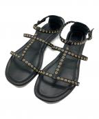 MONCLERモンクレール）の古着「アンクルストラップサンダル」｜ブラック