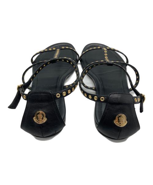 MONCLER（モンクレール）MONCLER (モンクレール) アンクルストラップサンダル ブラック サイズ:37の古着・服飾アイテム