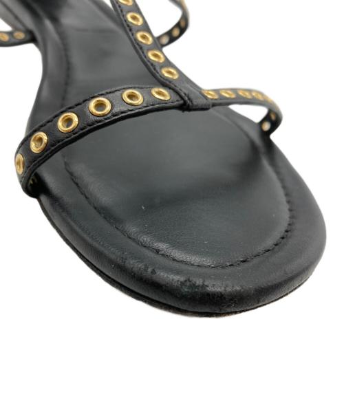 MONCLER（モンクレール）MONCLER (モンクレール) アンクルストラップサンダル ブラック サイズ:37の古着・服飾アイテム