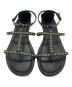 MONCLER (モンクレール) アンクルストラップサンダル ブラック サイズ:37：8000円