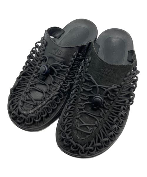 KEEN（キーン）KEEN (キーン) Engineered Garments (エンジニアド ガーメンツ) UNEEK PREMIUM LEATHER SLIDE ブラック サイズ:27の古着・服飾アイテム