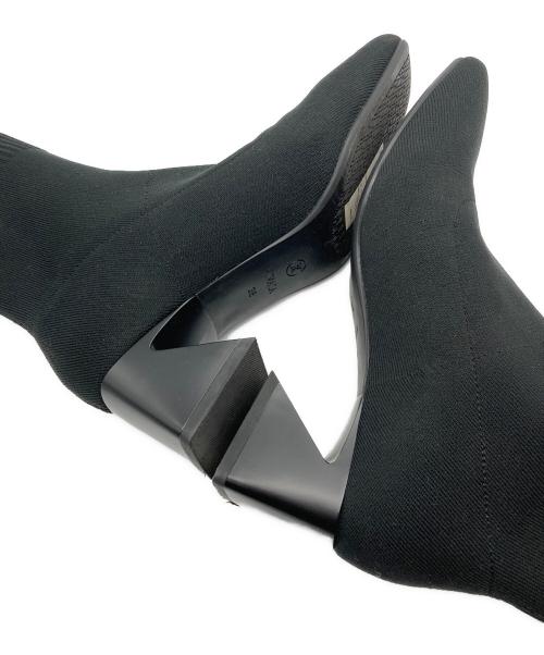 VIVAIA（ビバイア）VIVAIA (ビバイア) スクエアトゥ 撥水加工 ショートブーツ ブラック サイズ:38の古着・服飾アイテム