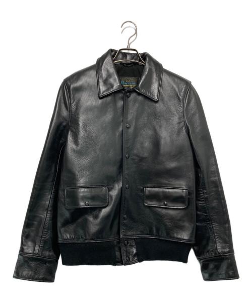 SCHOTT BROS.（ショット）SCHOTT BROS. (ショットブロス) BEAUTY&YOUTH (ビューティーアンドユース) 別注A-2 ホースハイドジャケット ブラック サイズ:40の古着・服飾アイテム