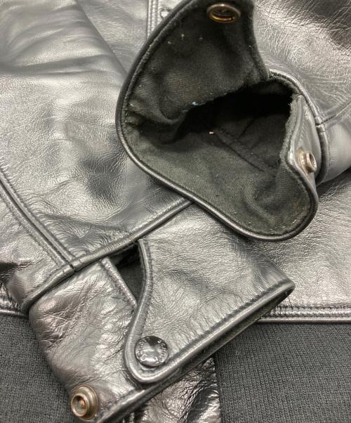 SCHOTT BROS.（ショット）SCHOTT BROS. (ショットブロス) BEAUTY&YOUTH (ビューティーアンドユース) 別注A-2 ホースハイドジャケット ブラック サイズ:40の古着・服飾アイテム