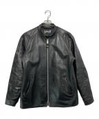 Schott×JOURNAL STANDARDショット×ジャーナルスタンダード）の古着「別注 ラムレザースポーツジャケット」｜ブラック