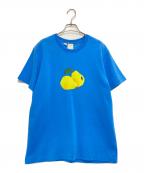 CONPコンプ）の古着「梨プリントTシャツ」｜スカイブルー