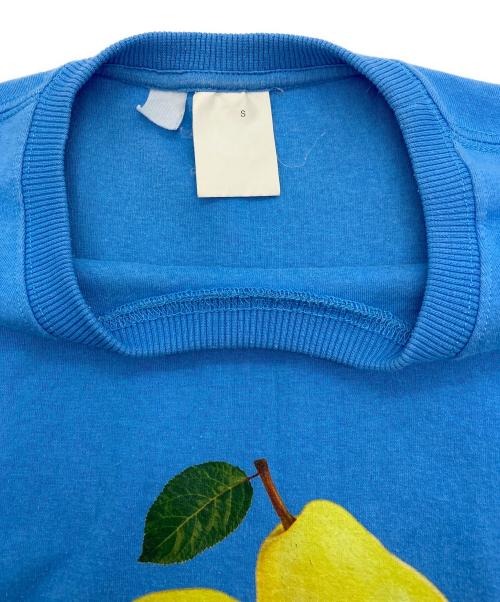 CONP（コンプ）CONP (コンプ) 梨プリントTシャツ スカイブルー サイズ:Sの古着・服飾アイテム