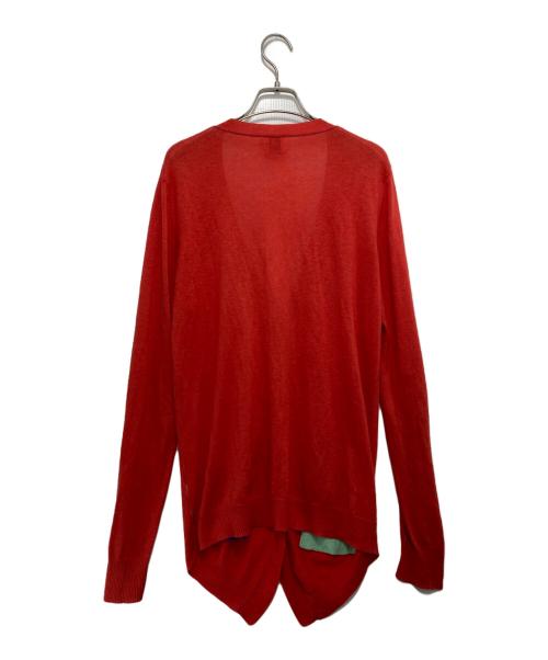 PAUL SMITH（ポールスミス）PAUL SMITH (ポールスミス) カシミヤブレンドマルチカラーボタンカーディガン レッド サイズ:ｌの古着・服飾アイテム