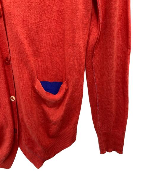 PAUL SMITH（ポールスミス）PAUL SMITH (ポールスミス) カシミヤブレンドマルチカラーボタンカーディガン レッド サイズ:ｌの古着・服飾アイテム