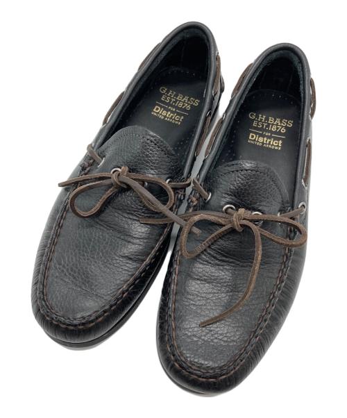 G.H.BASS（ジーエイチバス）G.H.BASS (ジーエイチバス) District (ディストリクト) 別注モカシンシューズ/ グレインレザー キャンプモックシューズ ブラック サイズ:EU41/UK7の古着・服飾アイテム