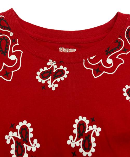 SUPREME（シュプリーム）Supreme (シュプリーム) Hanes (ヘインズ) プリントTシャツ レッド サイズ:Mの古着・服飾アイテム
