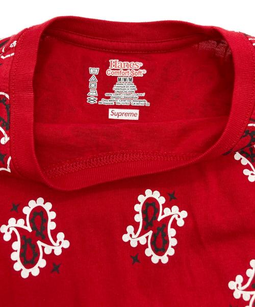 SUPREME（シュプリーム）Supreme (シュプリーム) Hanes (ヘインズ) プリントTシャツ レッド サイズ:Mの古着・服飾アイテム
