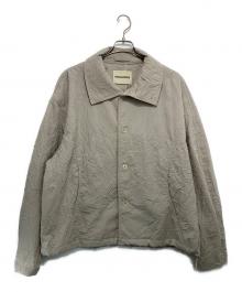 INSILENCE（インサイレンス）の古着「Crease wool balloon jacket CREAM」｜ベージュ