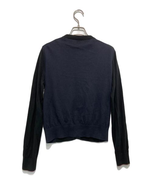 PS Paul Smith（ＰＳポールスミス）PS Paul Smith (ＰＳポールスミス) カーディガン ブラック×ネイビー サイズ:Mの古着・服飾アイテム