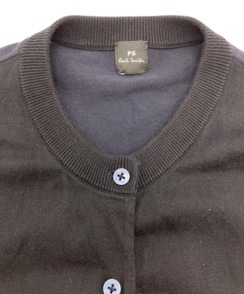 PS Paul Smith（ＰＳポールスミス）PS Paul Smith (ＰＳポールスミス) カーディガン ブラック×ネイビー サイズ:Mの古着・服飾アイテム