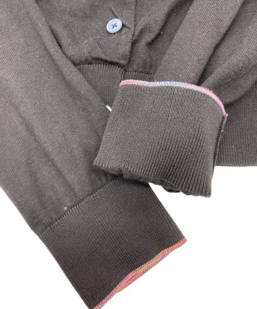 PS Paul Smith（ＰＳポールスミス）PS Paul Smith (ＰＳポールスミス) カーディガン ブラック×ネイビー サイズ:Mの古着・服飾アイテム