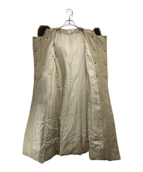 Harrods（ハロッズ）Harrods (ハロッズ) フォックスファー ダウンコート ベージュ サイズ:1の古着・服飾アイテム