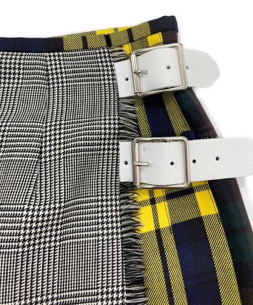 O'NEIL OF DUBLIN（オニールオブダブリン）O'NEIL OF DUBLIN (オニールオブダブリン) UNITED ARROWS (ユナイテッドアローズ) ラップスカート イエロー サイズ:36の古着・服飾アイテム