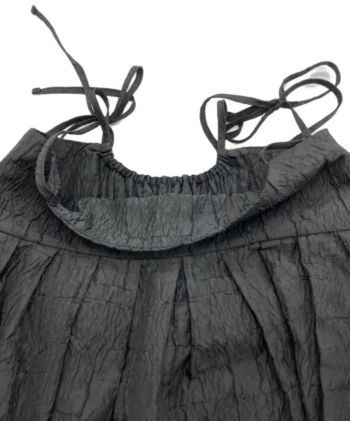 HYEON（ヘヨン）HYEON (ヘヨン) ジャガードキャミワンピース ブラック サイズ:FREEの古着・服飾アイテム