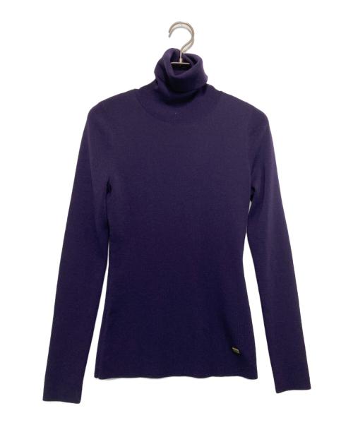 FOXEY（フォクシー）FOXEY (フォクシー) ハイネックニット パープル サイズ:38の古着・服飾アイテム