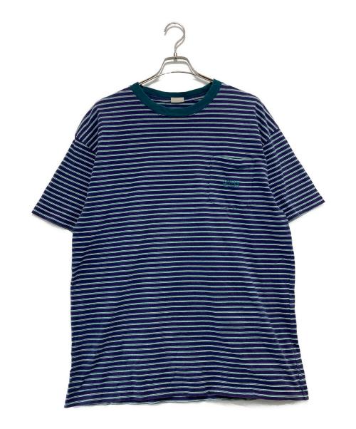 SEDAN ALL-PURPOSE（セダンオールパーパス）SEDAN ALL-PURPOSE (セダンオールパーパス) S/S Pocket Tee グリーン×パープル サイズ:XLの古着・服飾アイテム