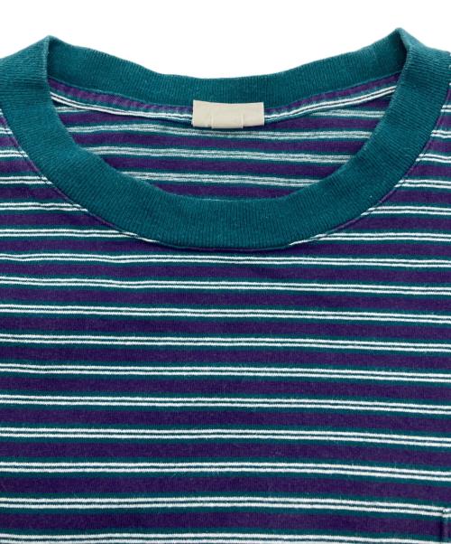 SEDAN ALL-PURPOSE（セダンオールパーパス）SEDAN ALL-PURPOSE (セダンオールパーパス) S/S Pocket Tee グリーン×パープル サイズ:XLの古着・服飾アイテム