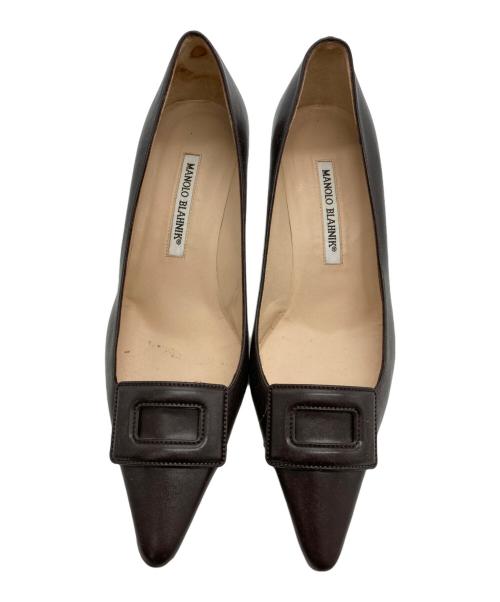 Manolo Blahnik（マノロブラニク）Manolo Blahnik (マノロブラニク) ヒールパンプス ブラウン サイズ:37 ½の古着・服飾アイテム